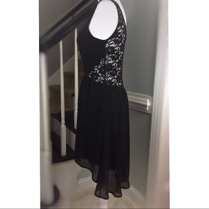 GUESS Dress- LACE BACK (full) STUNNING Black Small